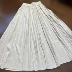 fifth オフホワイト プリーツロングスカート