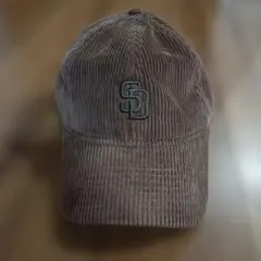 New Era コーデュロイ キャップ ブラウン
