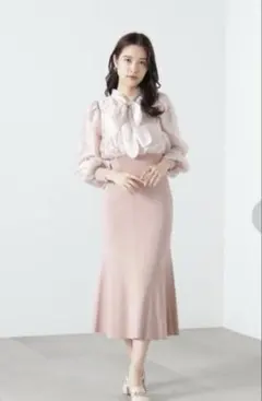 ジルバイジルスチュアート ボウタイブラウスドッキングワンピース