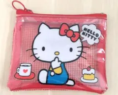 ハローキティ メッシュポーチ 赤