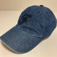 オーバーライド デニムブルー Fロゴキャップ キッズのサムネイル
