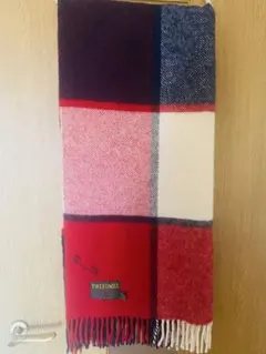 TWEEDMILL チェック柄ウールストール【ピン付き】