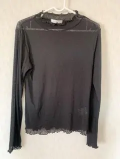 しまむら　シアートップス　メロウ　黒　L