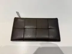 BOTTEGA VENETA ダークブラウン 長財布