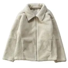 【美品】センスオブプレイス　ボア　ムートン　ブルゾンジャケット　アイボリー