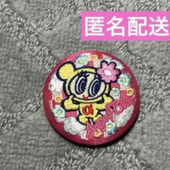 ナルミヤキャラクターズ　刺繍缶バッジビスケット　ハナちゃん