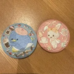 サンリオ 刺繍缶バッジ　2個セット