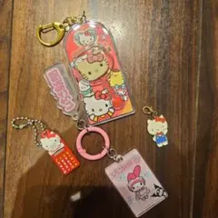 ハローキティ・マイメロディ ガチャガチャキーホルダーセット