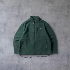 90s後期 POLO SPORT フリースジャケット L 深緑 ポロスポ