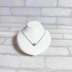 ネックレス　シルバー　silver　ELLE　ラウンド　ビジュー　EL-0608