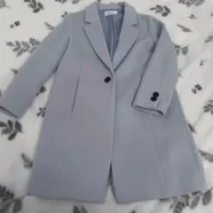 FRAY I.D ライトブルー チェスターコート