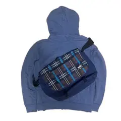 90s 00s PUMA チェック ショルダーバッグ メッセンジャーバッグ