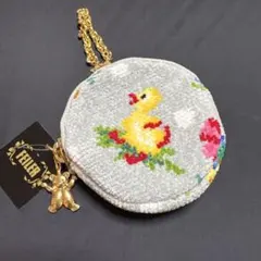 新品タグ付FEILER ハイジ　グレー　ミニポーチ　チャーム