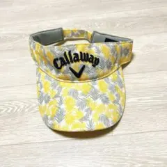 未使用　Callaway キャロウェイサンバイザー　リーフ柄