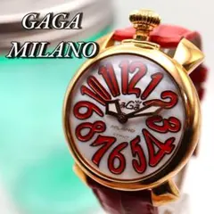 ガガミラノ　40m 正規品 GaGa MILANO ガガミラノ マヌアーレ40 シェル文字盤 腕時計