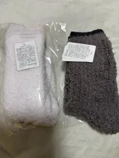 【タグ付き新品】ジェラートピケ ルームソックス 2点セット もこもこ靴下