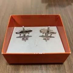 【美品】SWANK カフリンクス 飛行機型