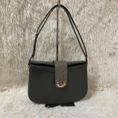 レディース　ハンドバッグ　ショルダー　肩掛け　２WAY　レザー　オーストリッチ