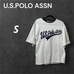 U.S. Polo Assn. ホワイト Tシャツ S 半袖 クルーネック 夏