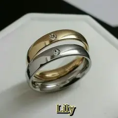 激安❗ステンレス製☆限界価格☆ジルコニア甲丸リング！幅4㎜刻印可能❗ゴールド