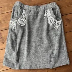 スウェットスカート　グレー