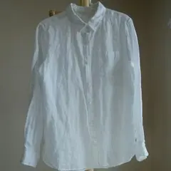 無印良品 リネンシャツ 白【XL】