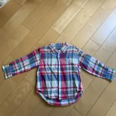 Ralph Lauren チェック柄長袖シャツ　ラルフローレン　子ども服