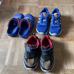 adidas スニーカー 青 & Paw Patrol クロッグ & スニーカー