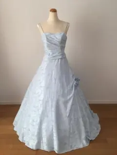 美品カラードレス スガイブルー 水色 M S