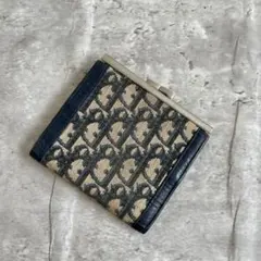DIOR ディオール 二つ折り財布 トロッター がま口 ヴィンテージ