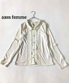 axesfemme レース ブラウス ロリータ 森ガール コケット パールボタンのサムネイル