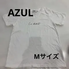 AZUL ホワイト Vネック Tシャツ M