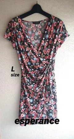 e-perience ラップスタイルワンピースL