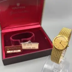 【稼働品・箱タグ付】WALTHAM ウォルサム 12K金張り クォーツ 腕時計のサムネイル