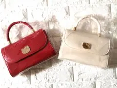 【2種セット】ハローキティ 持ち手付きロングストラップショルダー