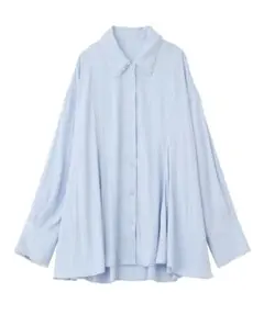 完売 ココディール 新品タグ付 パールモチーフペプラムシャツ 25AW