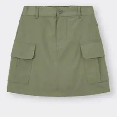 ＧＵ GIRLS カーゴミニスカートパンツ JR