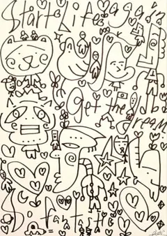 ken1作絵画 一点物A4サイズ「温かさに包まれて」