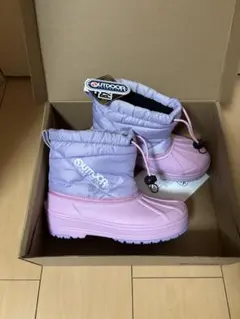 OUTDOOR 子ども用スノーブーツ ピンク