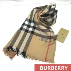 未使用 バーバリーロンドン 大判ストール メガチェック シャドーホース ショール