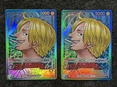 ワンピースカード サンジ OP02-026 リーダー パラレル　計2点のサムネイル