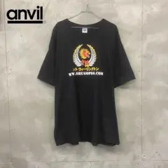 anvil 守護プロ マーベル風プリント Tシャツ US古着
