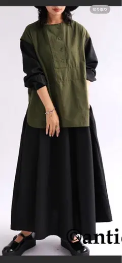 アンティカ人気の切り替えワンピース