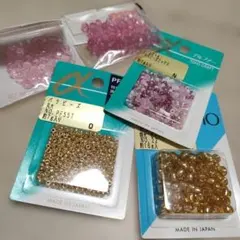 ビーズセット ピンク系と金色