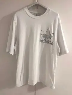 モ*ん様 adidas ロゴプリント Tシャツ　Lサイズ