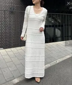 COLLAGE 1枚でキマる大人バテンレースワンピース - メルカリ