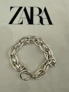ZARA シルバーチェーンブレスレット