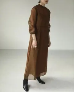 【新品未使用】TODAYFUL Backopen Sheer Dress 38