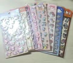 サンリオ キャラクターズ シール 正規品 ぷくっとシール 8点セット
