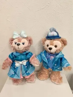 ディズニーシー 25周年　ダッフィー＆シェリーメイぬいぐるみバッジ　ジュビリー